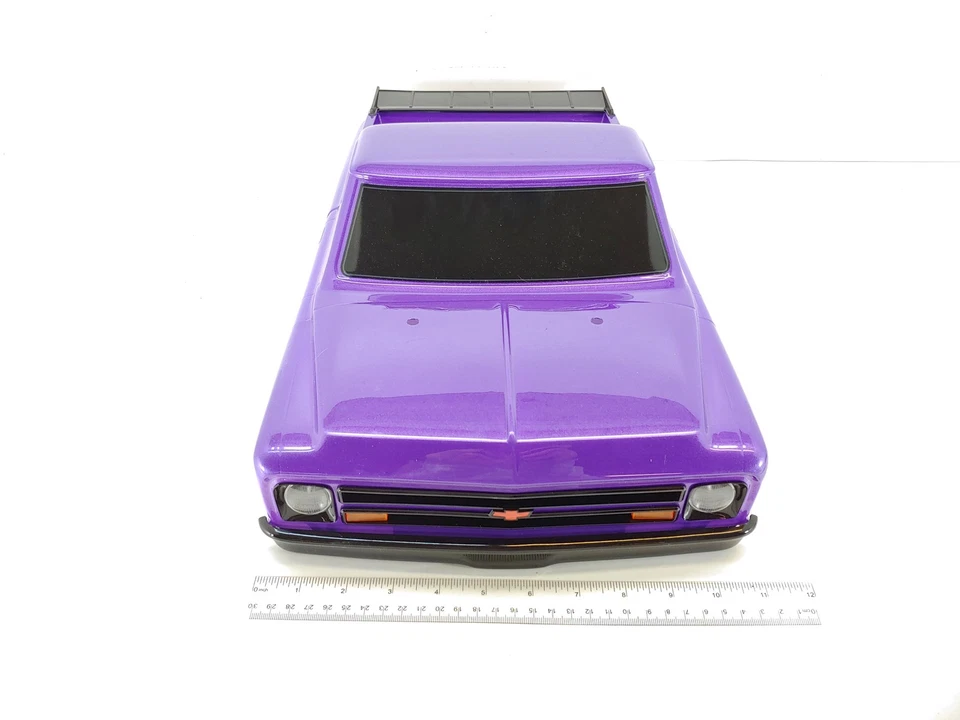 TRAXXAS DRAG SLASH CHEVROLET STREET TRUCK BODY - CHEVY C10 PURPLE - Image 2 of 4