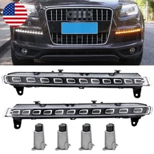 LED DRL Daytime Running Light For Audi Q7 2006-2009 With Yellow Turn Signal Lamp