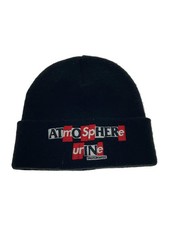 Supreme Knit Cap Cotton Black Men's