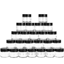2 oz Glass Jars with Lids, Hoa Kinh 24 Pack Air 2oz-24Pack, Clear-24Pack-2oz
