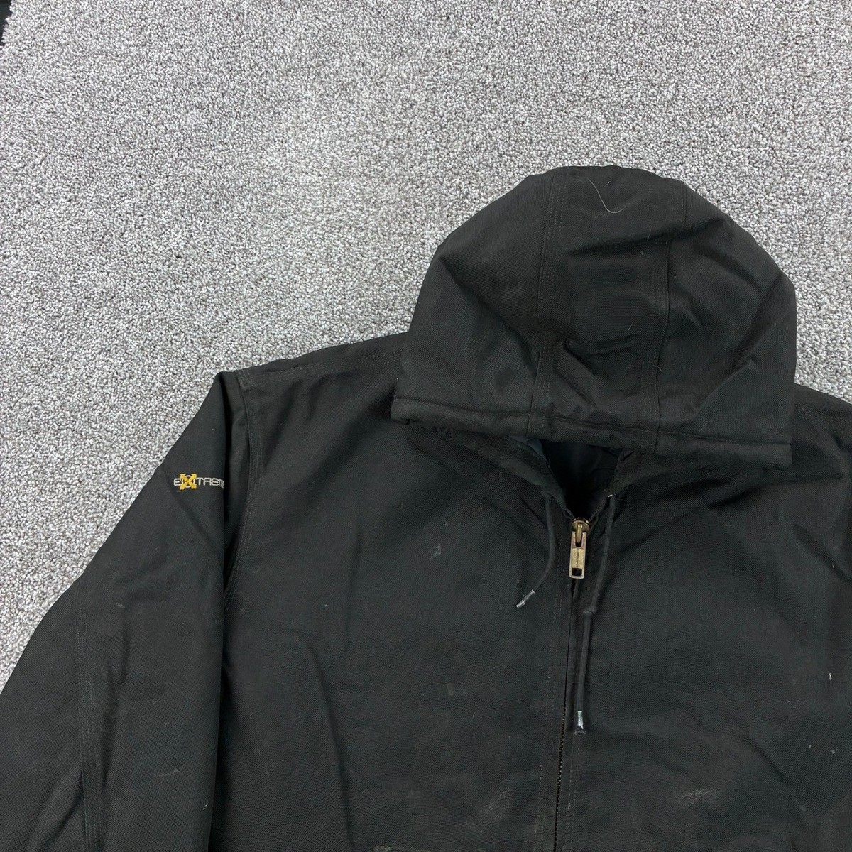 Carhartt J133 BLK アクティブジャケット 2XL Carhartt J133BLK Black Quilt Lined Extremes Jacket