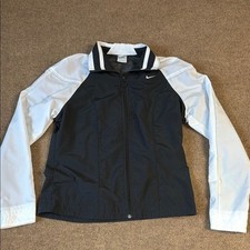 Vintage Nike Track Suit Windbreaker Black And White Size M Nylon Blend Women  s