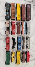 HO Scale Train Cars Lot Of 20 Mixed Brands Rolling Stock Great Condition