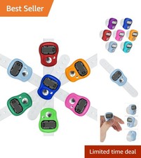Multicolor Electronic Finger Counter - 5 Digit LCD Display with Reset Function