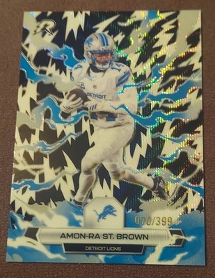 2025 Topps Resurgence Football Amon-Ra St Brown Black & White Surge /399 #32