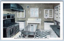 1910-20's MODEL KITCHEN CRANE NATIONAL EXHIBIT ATLANTIC CITY NJ POSTCARD