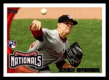 2010 Topps Update #US-175 Drew Storen Rookie Card Washington Nationals