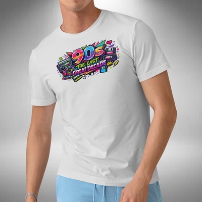 90er Herren T-Shirt The Last Great Decade Tanz Musikliebhaber Small bis 5XL