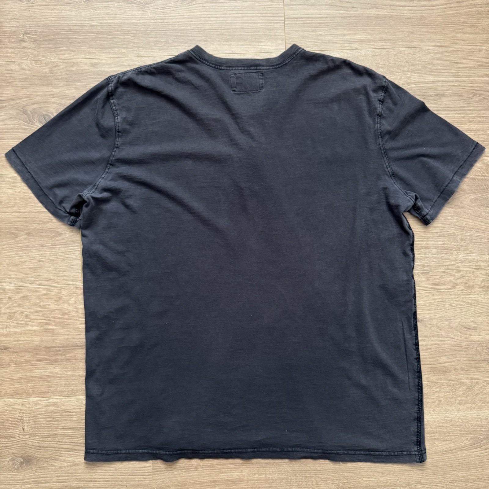 VTG Polo Denim & Supply Ralph Lauren Henley T-Shirt Faded Black Sz L Soft Cotton thumbnail 6