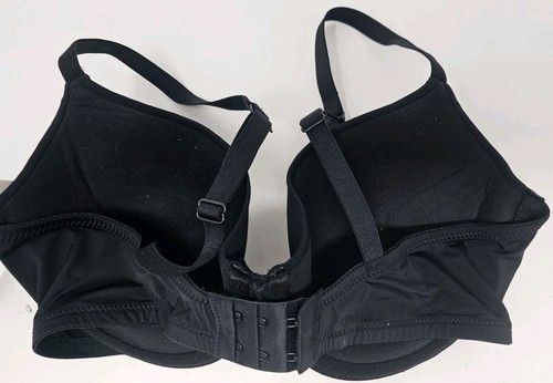 Reggiseno Auden Taglia 34D Nero Leggermente Foderato Demi Copertura Ferretto Cinghie Regolabili - Foto 4 di 14