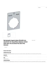 ABB SK 615 5550-80 Legend Plate for Use With 22 mm Pilot Device MEP1-0 M3SSV2-10