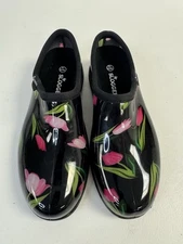 Sloggers Tulips Waterproof Garden Shoe w/ Comfort Insole Size 10