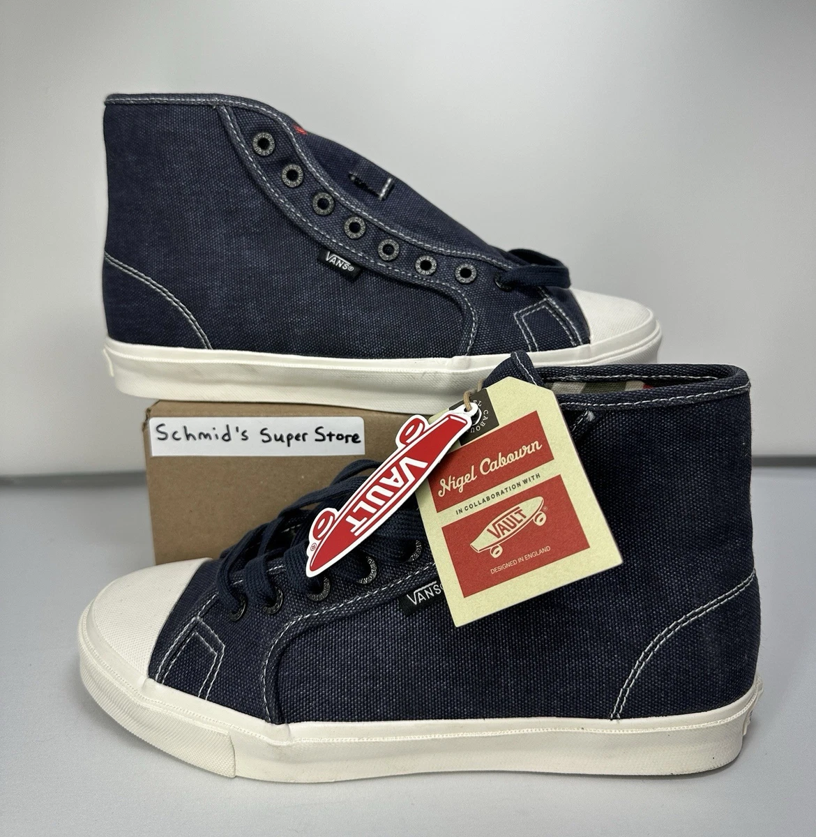 Nigel Cabourn x Vans OG Style 24 LX High Denim for sale | eBay
