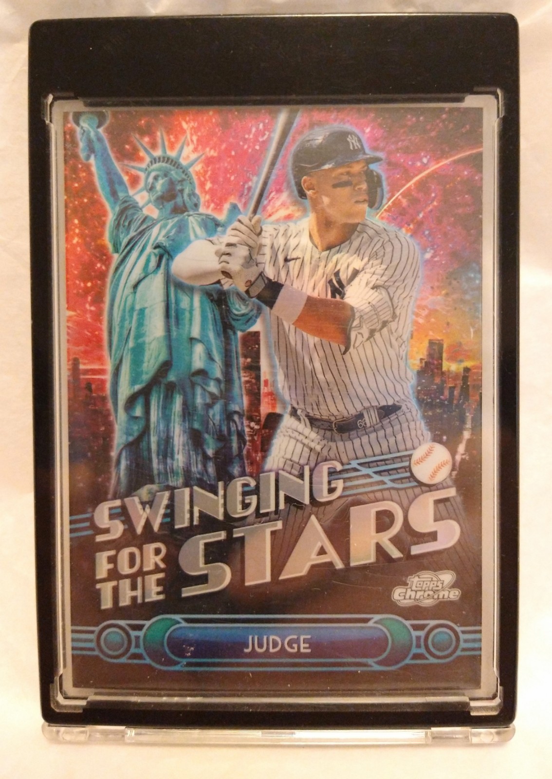 2024 Topps Chrome Fanatics Fest Aaron Judge Swinging For The Stars SSP
