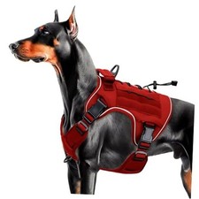 Heavy-Duty Tactical Dog Harness for Large Dogs, No Pull Adjustable Reflective