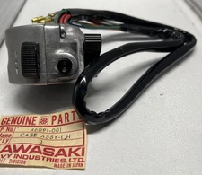Kawasaki NOS Vintage Left Case assembly 46091-001 H1 KH500 Mach III