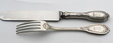 Silberbesteck, F&uuml;rst Jablonowski (Polen) ,Gratschew St. Petersburg,G.-184 g. #02