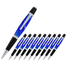 Viceroy Pen Kit, Chrome and Black Chrome Finish, 10 Pack, Legacy Woodturning