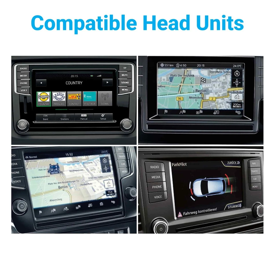 Seat Skoda Volkswagen Reverse Camera Kit With 12 Pin Cable Wire Harness - Image 3 of 4