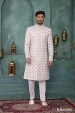 Indian Mens Designer Wedding Bollywood Wear Traditional Sherwani Dress India