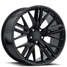 20x9" Chevy Camaro Wheels FR 28 Gloss Black OEM Replica Rims
