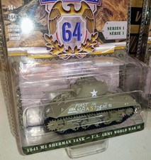 Greenlight Battalion 64 1941 M4 Sherman Tank "First in Bastogne" WWII Series 1