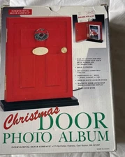 Red Door Photo Album By International Silver Co Brass Door Knob Christmas Wreath