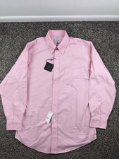 NWT Brooks Brothers Dress Shirt Pink Oxford Non Iron Button 16x33 Regent 92
