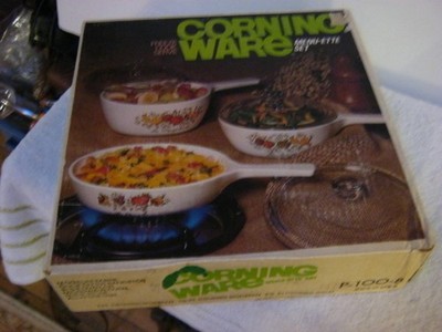 Corning Ware Menu-Elle Set Spice Of Life 6 Pieces. New, NOS Sealed P-100-8