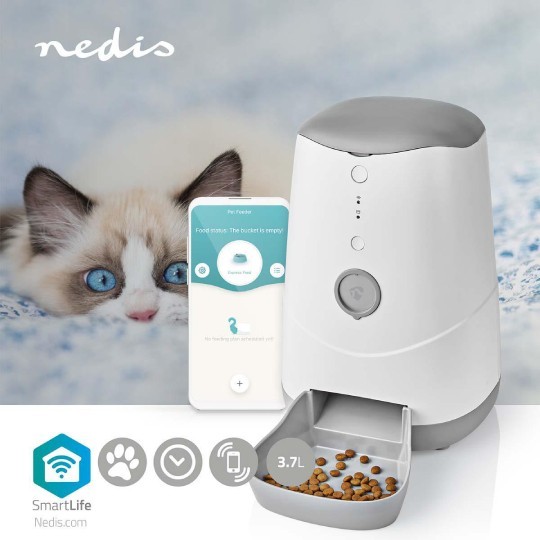 Distributore Automatico Cibo Gatti e Cani 4L | Mangiatoia Timer Professionale
