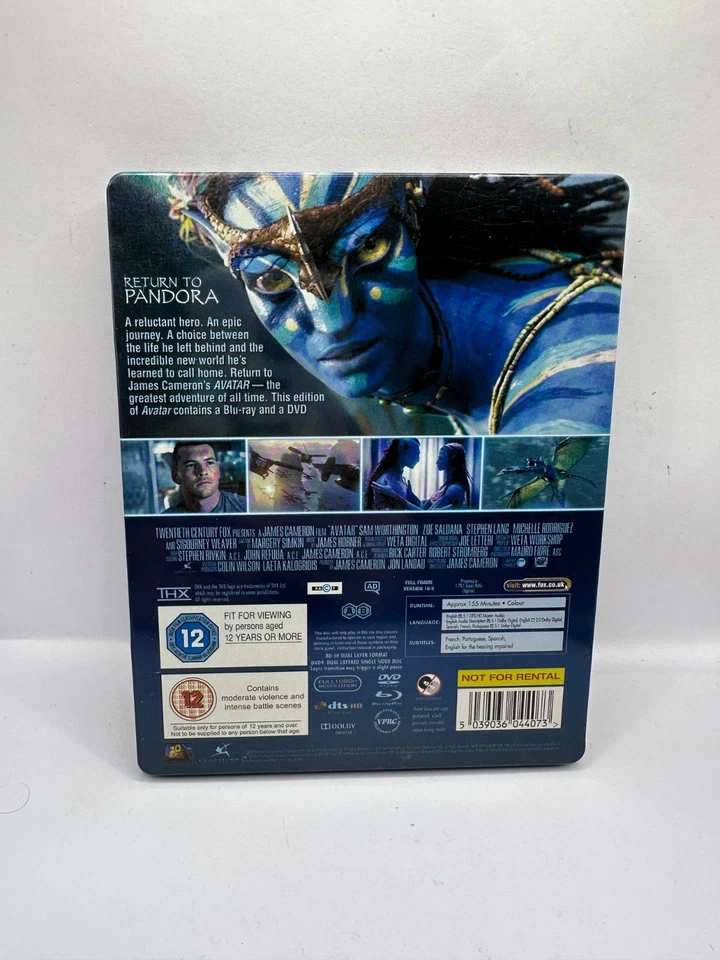 Avatar Blu-ray (2009) James Cameron Sci-Fi Adventure Limited Edition - Image 2 of 4