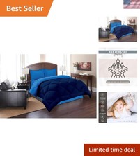 Luxury King/Cal King 3-Piece Reversible Comforter Set - All Season Softness