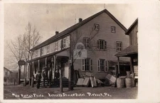 Rebuck PA General Store Hotel Northumberland RPPC Photo Postcard COPY