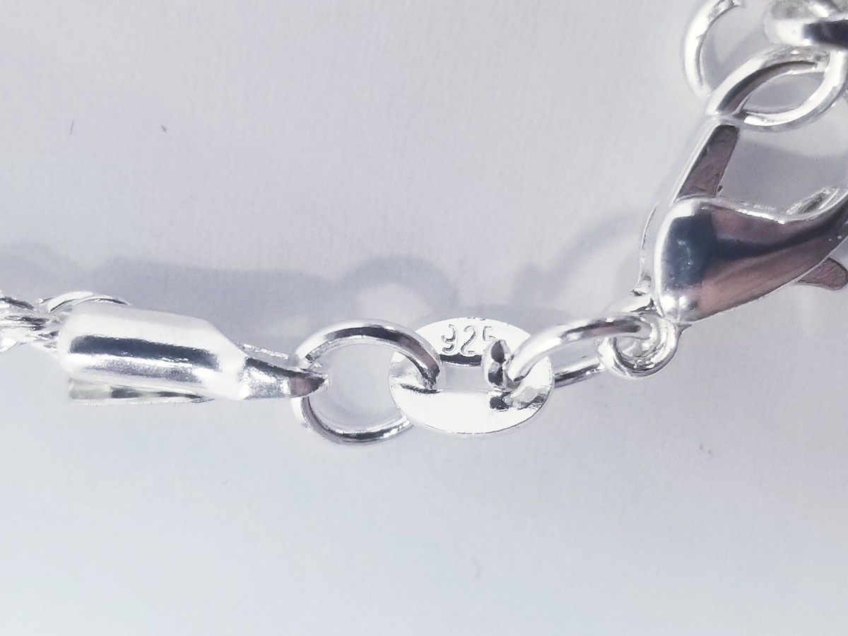 925 Sterling Silver 30'' Chain Necklace 11.3g View 4