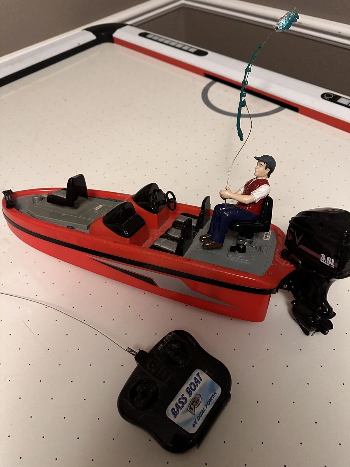 Tyco RC Bass Boat Mattel 2002 Radio Shack Bass Fishing Boat Remote Control