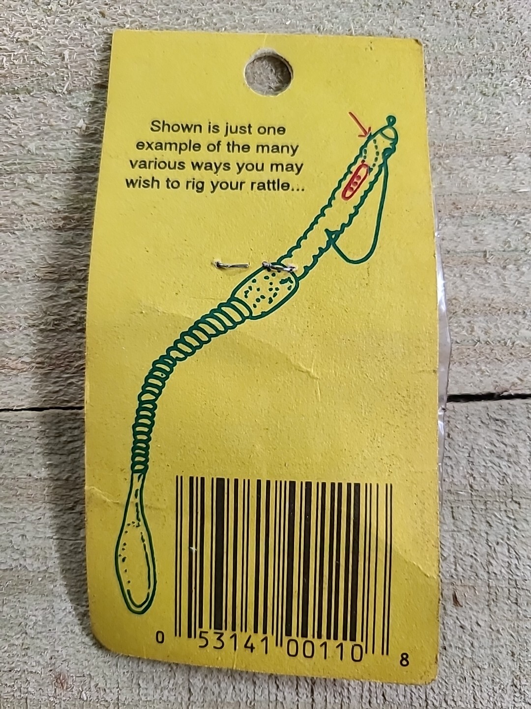 P&P Rattles, Glass Fishing Bait Rattles, Made In U.S.A. , Vintage,new