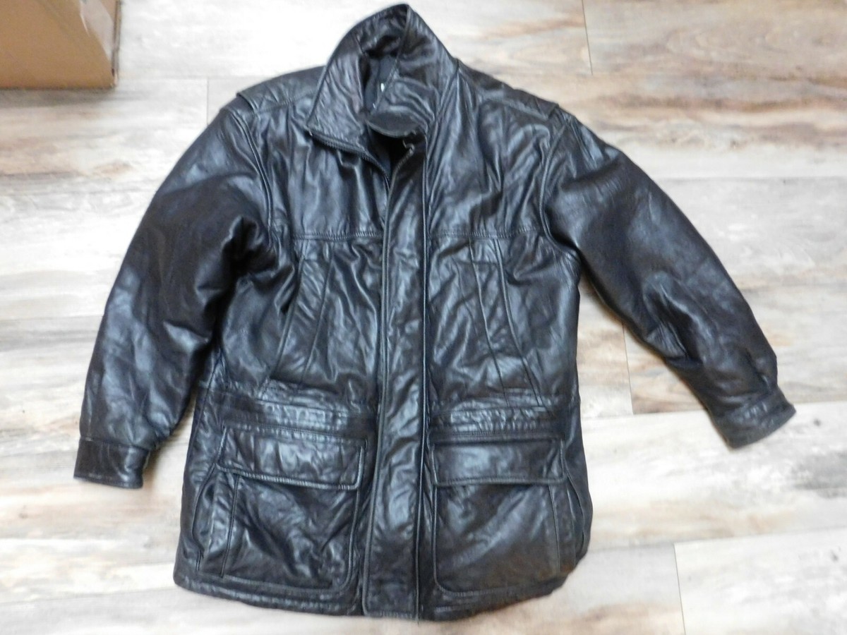 LONDON FOG SOFT LEATHER MEN'S BLACK JACKET SIZE SMALL REGULAR | eBay