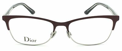Christian Dior Montaigne no. 32 SF2 Matte Red silver Eyeglasses Frame 56-16-145