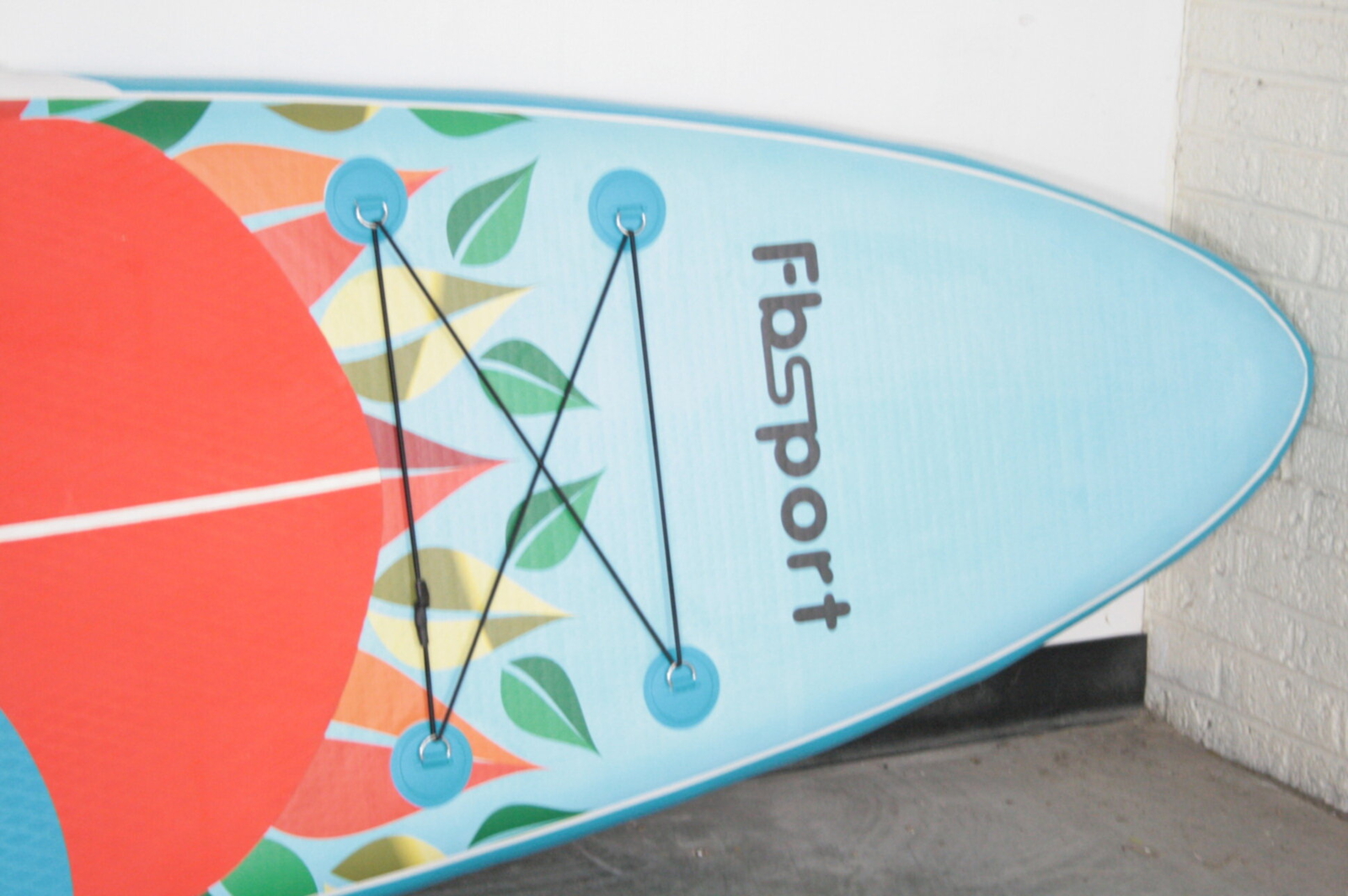 FBSPORT Inflatable Wide Stand Up Paddle Board w Hand Pump 10.6ft Leaf Blue eBay