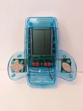 11 Game "Clear Blue Pocket Game Player" Portable Electronic Handheld Game.