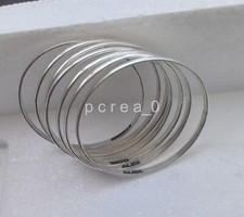 7 Set of bangles, Sterling Silver Name Bracelets, Engraved Stackable bangles C6