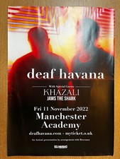 Deaf Havana Mancheter Academy 11th November Gig A3 Poster