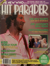 Hit Parader Magazine October 1979 Who Kiss Bryan Ferry Babys Ted Nugent Tubes