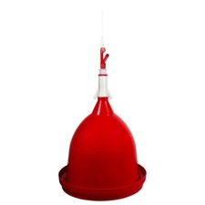 AUTOMATIC BELL DRINKER For Poultry Chickens Birds Plastic Hanging With Fittings
