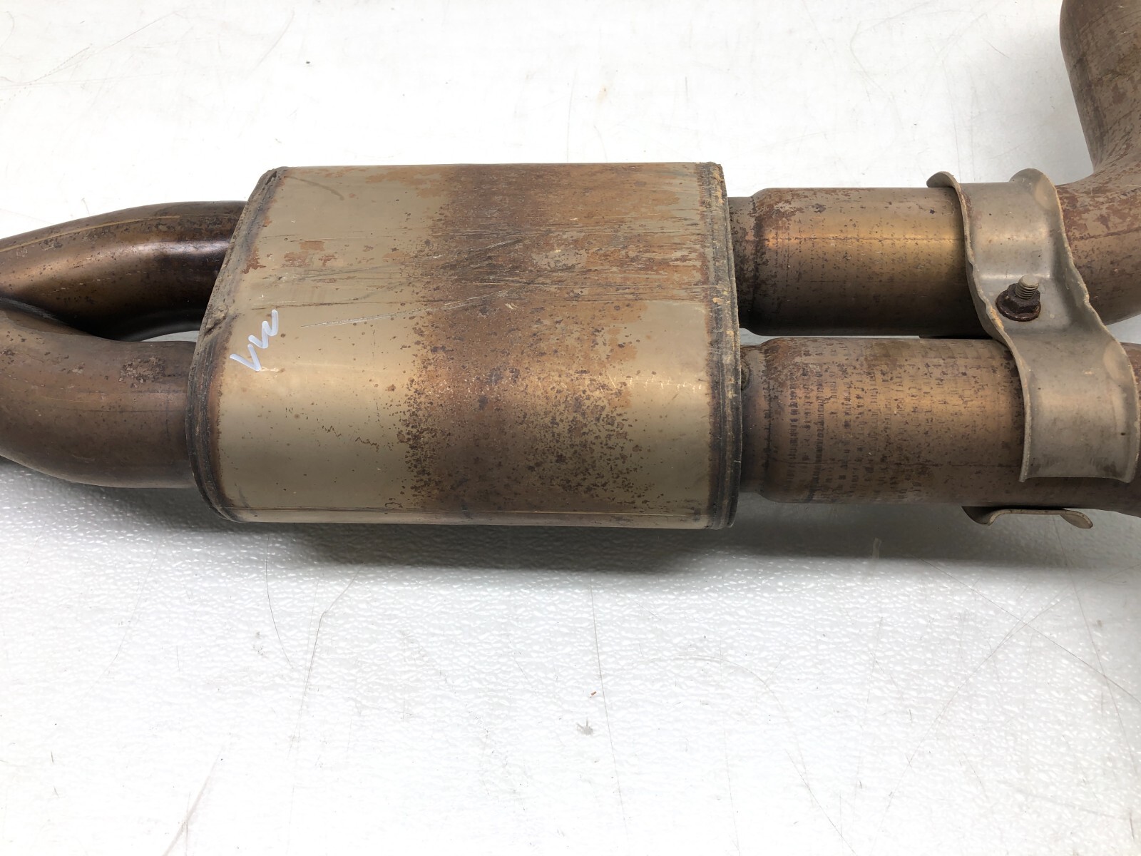 2014-2019 MASERATI GHIBLI S 3.0L V6 EXHAUST SILENCER RESONATOR ASSEMBLY OEM.
