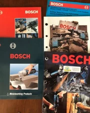 Lot of 4 Bosch Power Tools; Metalworking Products; Router Bits Shaper Catalogs 