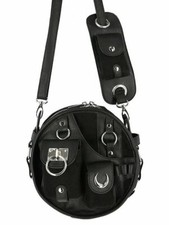 Restyle Utility Pockets Crescent Moons Gothic Punk Witch Alternative Purse Bag