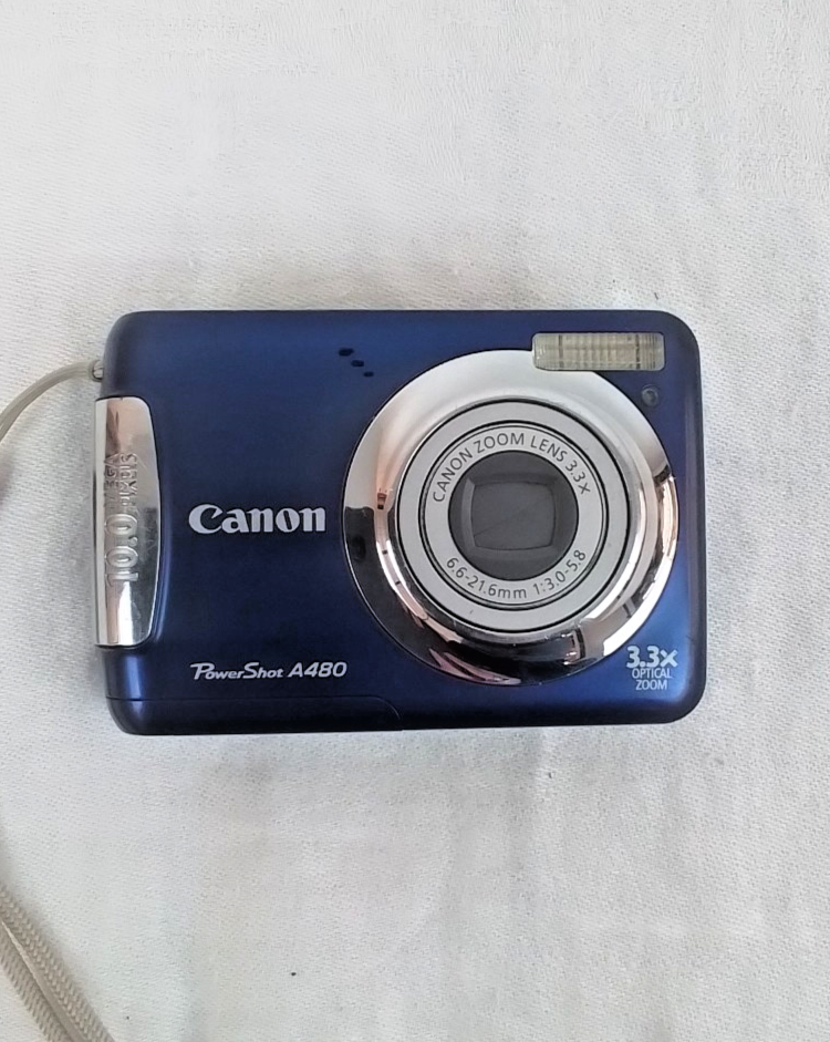 Canon PowerShot A480 Blue Digital Camera Sold AS IS #J2666 | eBay