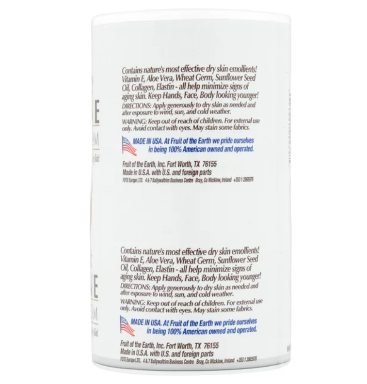 Fruit of the Earth Vitamin E Skin Care Cream Super Value, 4 Oz., 2 pack