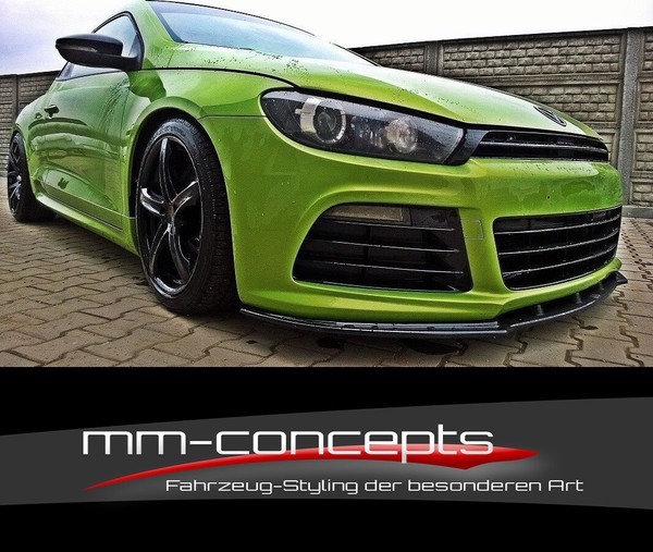 Cup Spoilerlippe Schwarz FüR Vw Scirocco R Frontspoiler Spoilerschwert Lippe V1-image